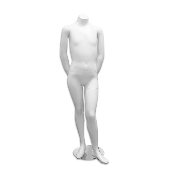 52 Headless Child Mannequin-Matte White - ACME Display